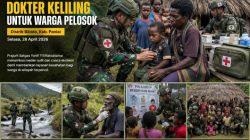 Tembus Medan Ekstrem, Satgas Yonif 711 Beri Layanan Kesehatan di Paniai