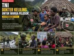 Tembus Medan Ekstrem, Satgas Yonif 711 Beri Layanan Kesehatan di Paniai