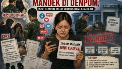Kasus KDRT dan Perselingkuhan Oknum TNI Mandek di Denpom, Istri Tempuh Jalur Medsos Demi Keadilan