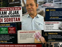 Mutasi AKP Salehuddin Picu Polemik, Rekam Jejak RJ dan Isu ’86’ Narkoba di Maros Disorot