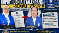 BREAKING NEWS: Husniah Talenrang Dicopot, PAN Sulsel Kini Dipimpin Ashabul Kahfi
