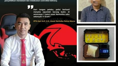 Jalur Kargo Bandara Disusupi Narkoba, Sat Resnarkoba Polres Maros Tangkap Pengedar Sabu