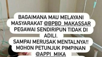 Miris! Pegawai PPPK “Dibuang Saat Sakit”, LBH MRI Warning BPBD Makassar