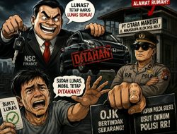 Tunggakan Lunas, Mobil Tetap Ditahan! OJK Diminta Tindak Tegas NSC Finance, Propam Polda Sulsel Usut Oknum Polisi “RR”