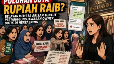 Puluhan Juta Rupiah Raib? Belasan Member Arisan Tuntut Pertanggungjawaban Owner Butik di Hertasning