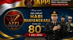 DPW APPI Sulsel Ucapkan Selamat HUT Bhayangkara ke-80, Tegaskan Dukungan untuk Polri Presisi