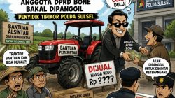 Traktor Bantuan Petani Diduga Dijual, Anggota DPRD Bone Bakal Dipanggil Penyidik Tipikor Polda Sulsel