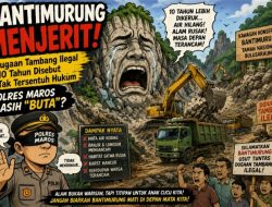 BANTIMURUNG MENJERIT! Dugaan Tambang Ilegal 10 Tahun Disebut Tak Tersentuh Hukum, Polres Maros Masih “Pura-pura Buta”?
