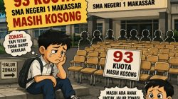 93 Kuota SMA Negeri 1 Makassar Masih Kosong, Masih Ada Anak Untuk Jalur Zonasi Gigit Jari