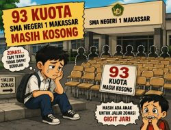 93 Kuota SMA Negeri 1 Makassar Masih Kosong, Masih Ada Anak Untuk Jalur Zonasi Gigit Jari