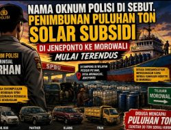 Nama Oknum Polisi di sebut, Penimbunan Puluhan Ton Solar Subsidi di Jeneponto Ke Morowali Mulai Terendus