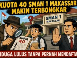 Kuota 40 SMAN 1 Makassar Makin Terbongkar, Siswa Diduga Lulus Tanpa Pernah Mendaftar