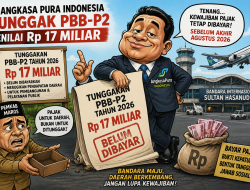 Rp17 Miliar PBB-P2 Bandara Sultan Hasanuddin Belum Terbayar, Angkasa Pura Janji Lunasi Sebelum Akhir Agustus
