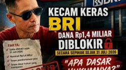 MASPEKINDO Kecam Keras BRI, Dana Rp1,4 Miliar Diblokir Secara Sepihak Sejak 31 Juli 2026: “Apa Dasar Hukumnya?”