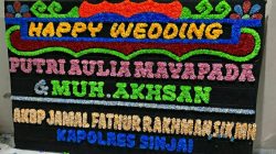 Karangan Bunga Kapolres Sinjai Warnai Pernikahan Putri Yhoka Mayapada, Keluarga Sampaikan Terima Kasih
