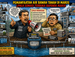 Pemanfaatan Air Bawah Tanah di Maros Disorot, LPHLH Somasi Terbuka Bapenda: Jangan Biarkan Potensi Pajak Menguap