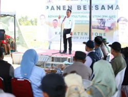 Panen Bersama PM-AAS 100 Hektare di Kahu, Bupati Bone Dorong Pertanian Berbasis Teknologi