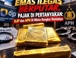 Emas Ilegas Berputar, Pajak Di Pertanyakan: DJP dan APH Di Minta Bongkar Rantainya