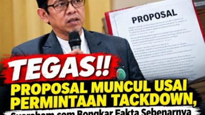 Tegas!! Proposal Muncul Usai Permintaan Tackdown, Suaraham.com Bongkar Fakta Sebenarnya Soal Sang Kyai