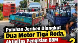 Puluhan Jeriken Diangkut Dua Motor Tiga Roda, Aktivitas Pengisian BBM di SPBU 74.919.84 Palopo Dipertanyakan