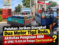 Puluhan Jeriken Diangkut Dua Motor Tiga Roda, Aktivitas Pengisian BBM di SPBU 74.919.84 Palopo Dipertanyakan
