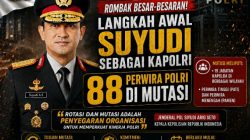 Rombak Besar-Besaran! Langkah Awal Suyudi sebagai Kapolri, 88 Perwira Polri di Mutasi