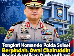 Tongkat Komando Polda Sulsel Berpindah, Awal Chairuddin Resmi Gantikan Djuhandhani