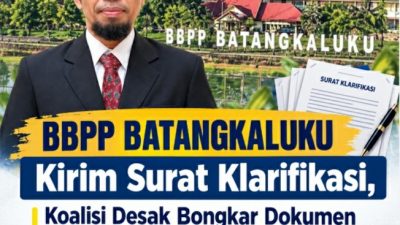 BBPP Batangkaluku Kirim Surat Klarifikasi, Koalisi Desak Bongkar Dokumen Anggaran, Pemeliharaan dan Aset Negara