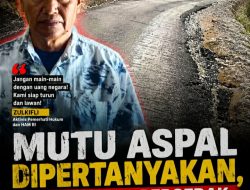 Mutu Aspal Dipersoalkan, Aktivis Siap Bergerak Soroti Proyek Long Segment Rantepao Rp6,5 Miliar