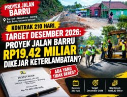 Kontrak 210 Hari, Target Desember 2026: Proyek Jalan Barru Rp19,42 Miliar Dikejar Keterlambatan?