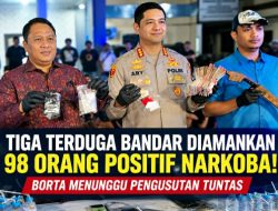 Tiga Terduga Bandar Diamankan, 98 Orang Positif Narkoba! Borta Menunggu Pengusutan Tuntas