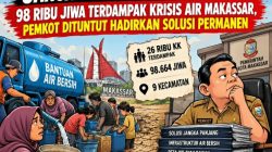 Jangan Cuma Kirim Tangki! 98 Ribu Jiwa Terdampak Krisis Air Makassar, Pemkot Dituntut Hadirkan Solusi Permanen