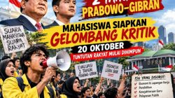 Dua Tahun Prabowo–Gibran, Mahasiswa Siapkan Gelombang Kritik 20 Oktober, Tuntutan Rakyat Mulai Dihimpun