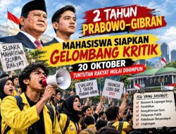 Dua Tahun Prabowo–Gibran, Mahasiswa Siapkan Gelombang Kritik 20 Oktober, Tuntutan Rakyat Mulai Dihimpun