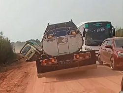 Jalur Alternatif Bengalon Dikeluhkan, Jalan Amblas dan Debu Jadi Ujian Penanganan Perbaikan Jembatan Lembak