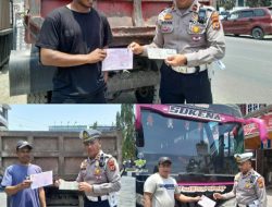Truk Tanpa Pelat Belakang Berkeliaran di Bone, Satlantas Bone Turun Tangan Tertibkan Pengemudi
