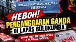 Heboh! Penganggaran Ganda di Lapas Bulukumba, Presiden PSMP Desak Penelusuran Anggaran Dan di Audit